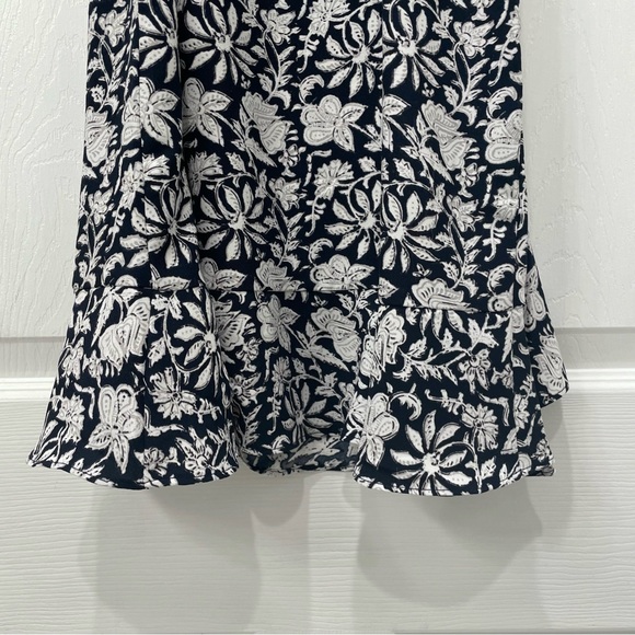 Ann Taylor LOFT Floral Wrap Dress with Ruffle V Neck - Picture 11 of 14